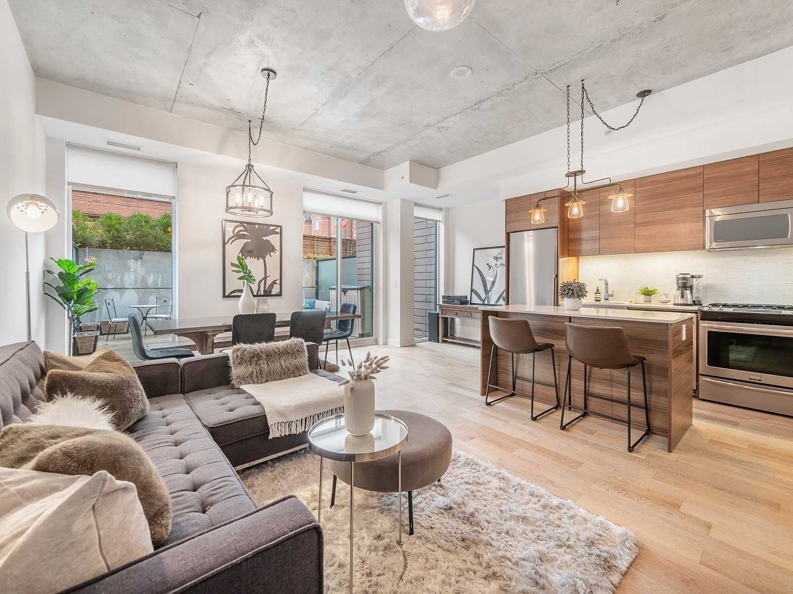Townhouse loft at 1238 Dundas Street East, Unit TH104 in Toronto