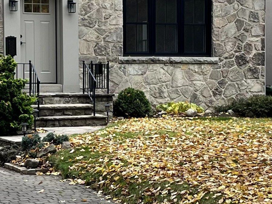 Stone-fronted bungalow at 8 Meadowcrest Road in Etobicoke