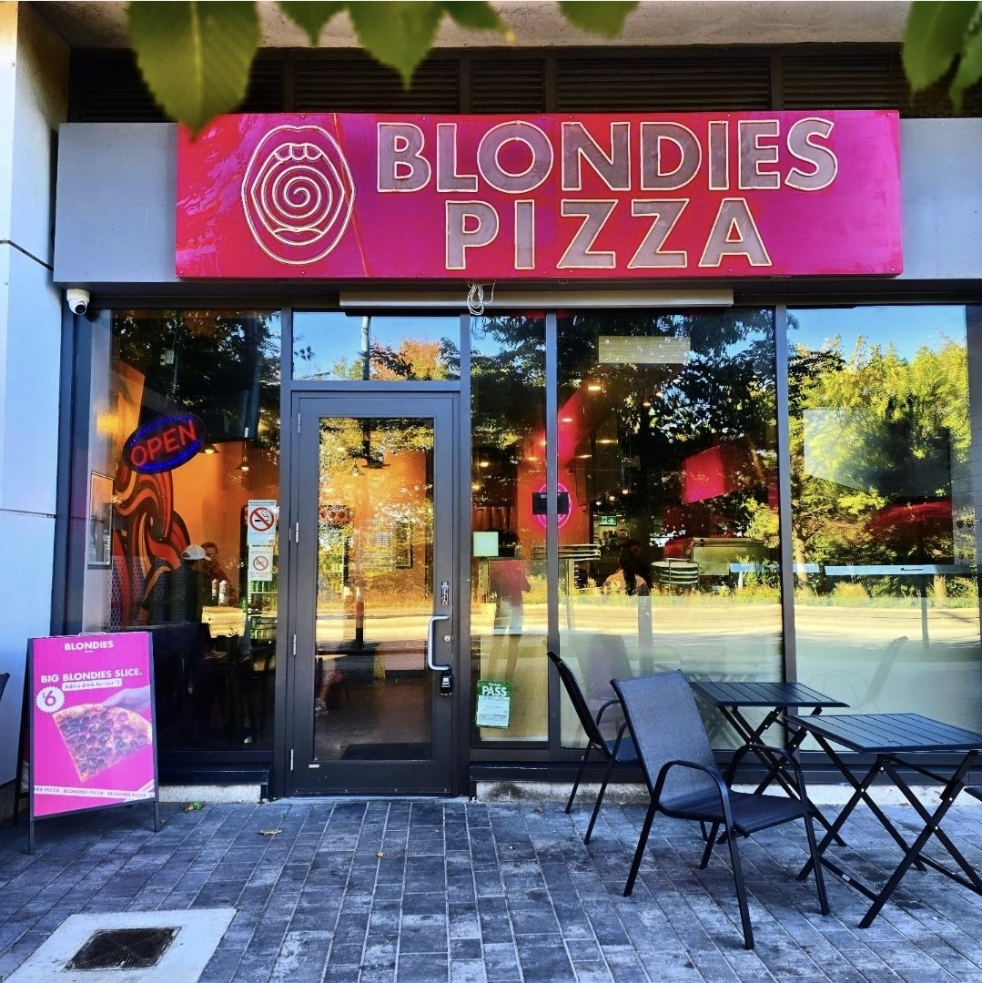 Blondies Pizza Mimico storefront on Marine Parade Drive