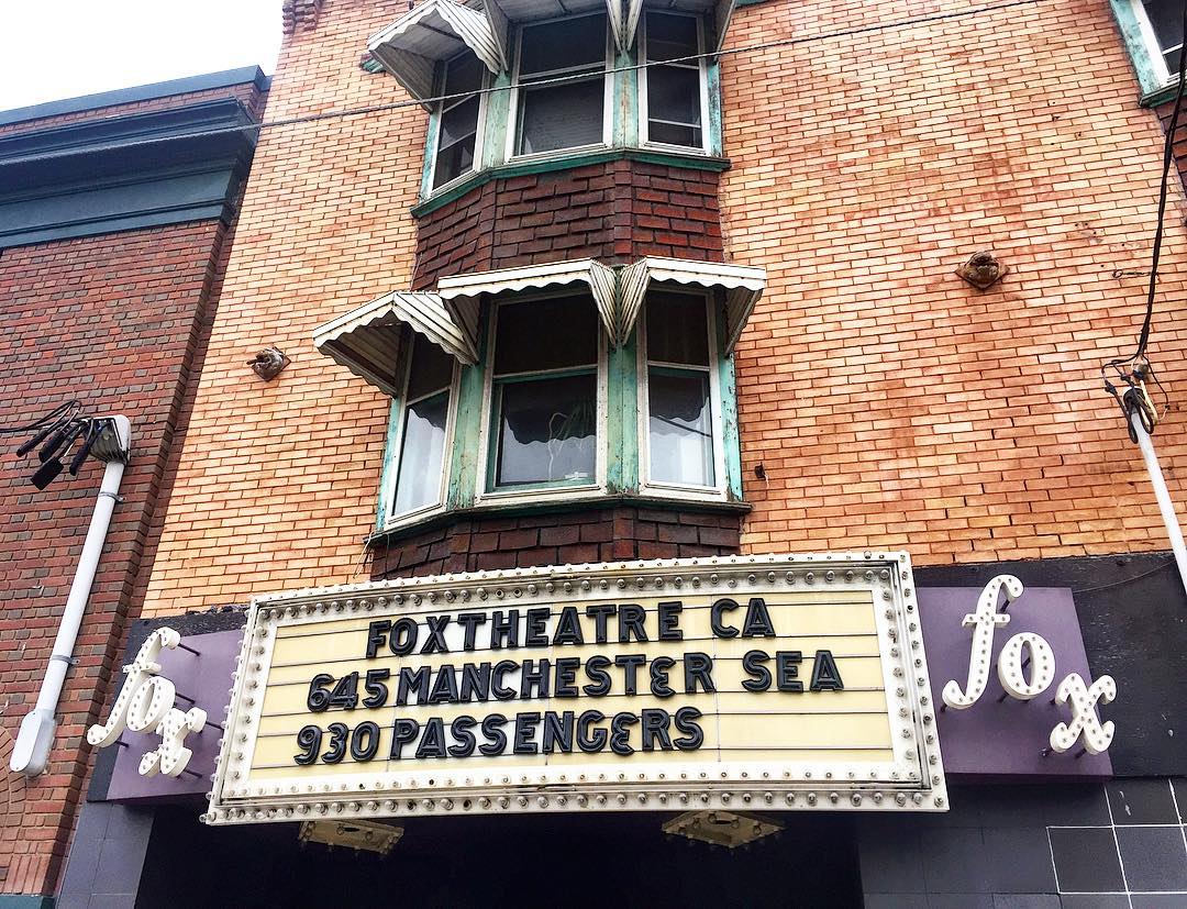 Fox Theatre marquee on Queen Street East in The Beach, Toronto
