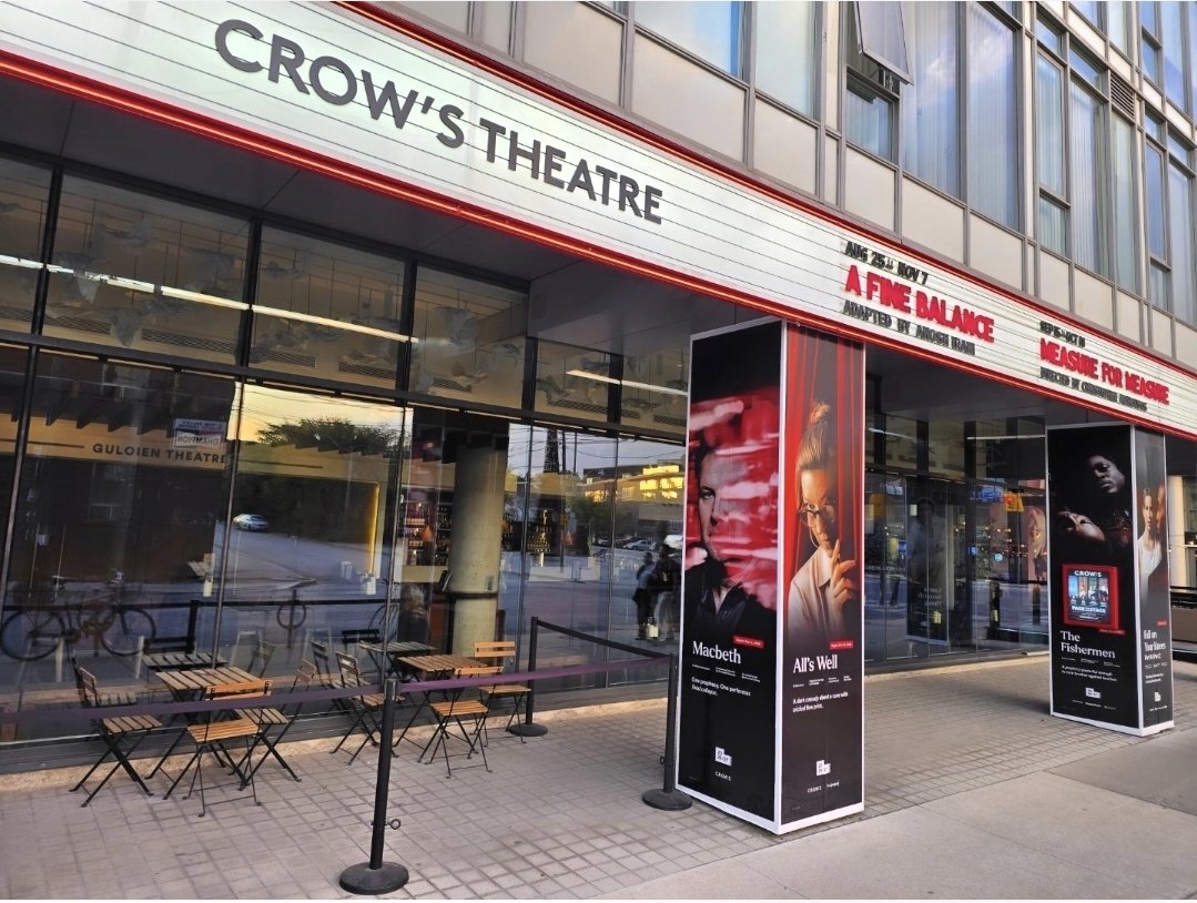 Crow's Theatre marquee at 345 Carlaw Avenue, Leslieville