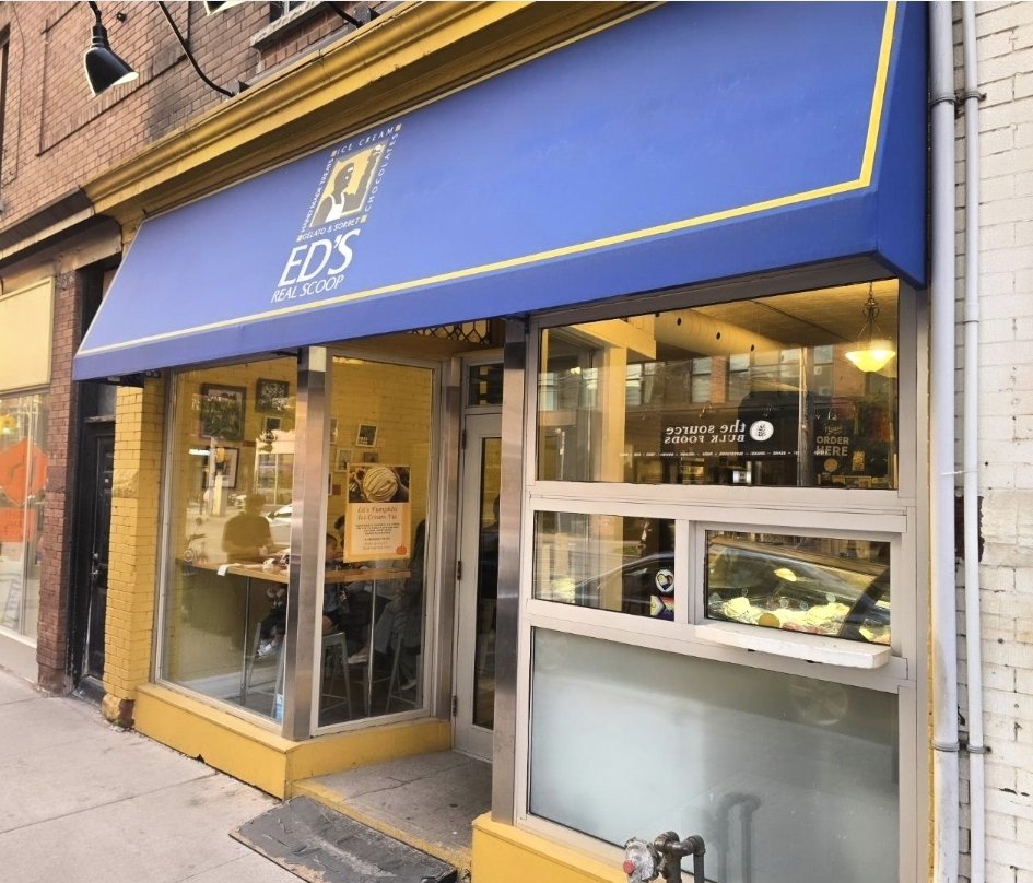 Ed's Real Scoop storefront at 920 Queen Street East, Leslieville