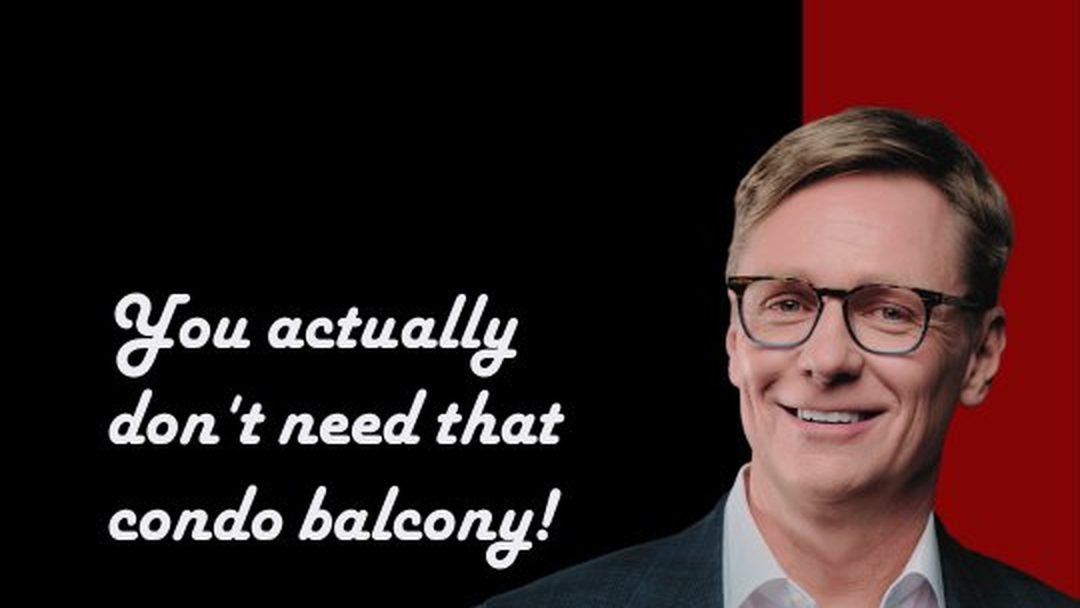 Still from Jim Emilson's video: Condo Buyers: You Probably Do Not Need That Balcony