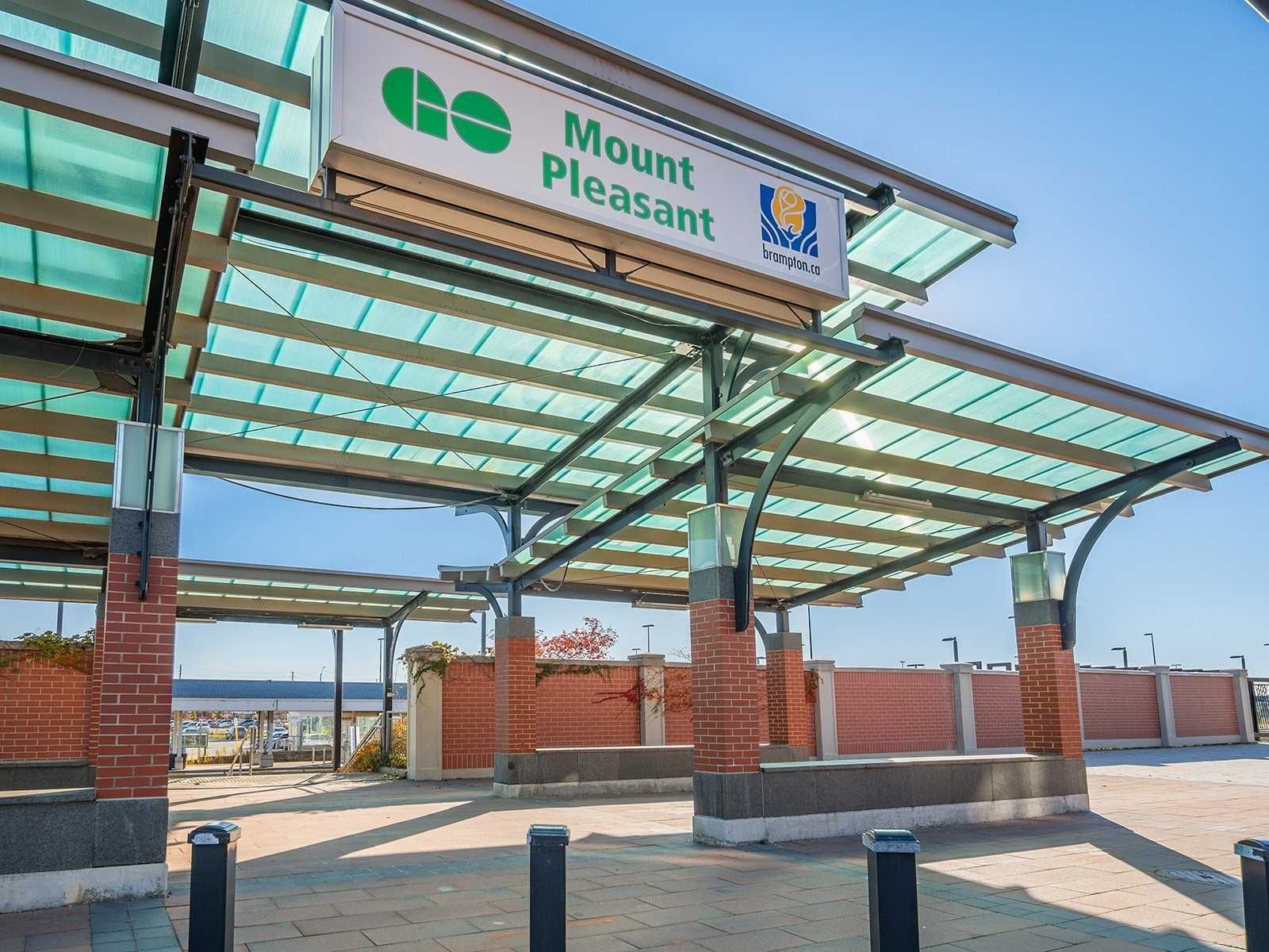 Mount Pleasant GO station entrance signage